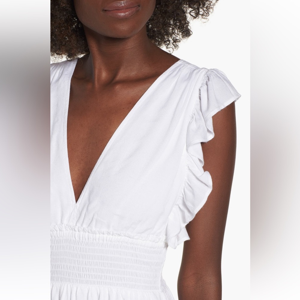 NWT BP ruffle trim midi dress - Picture 9 of 10